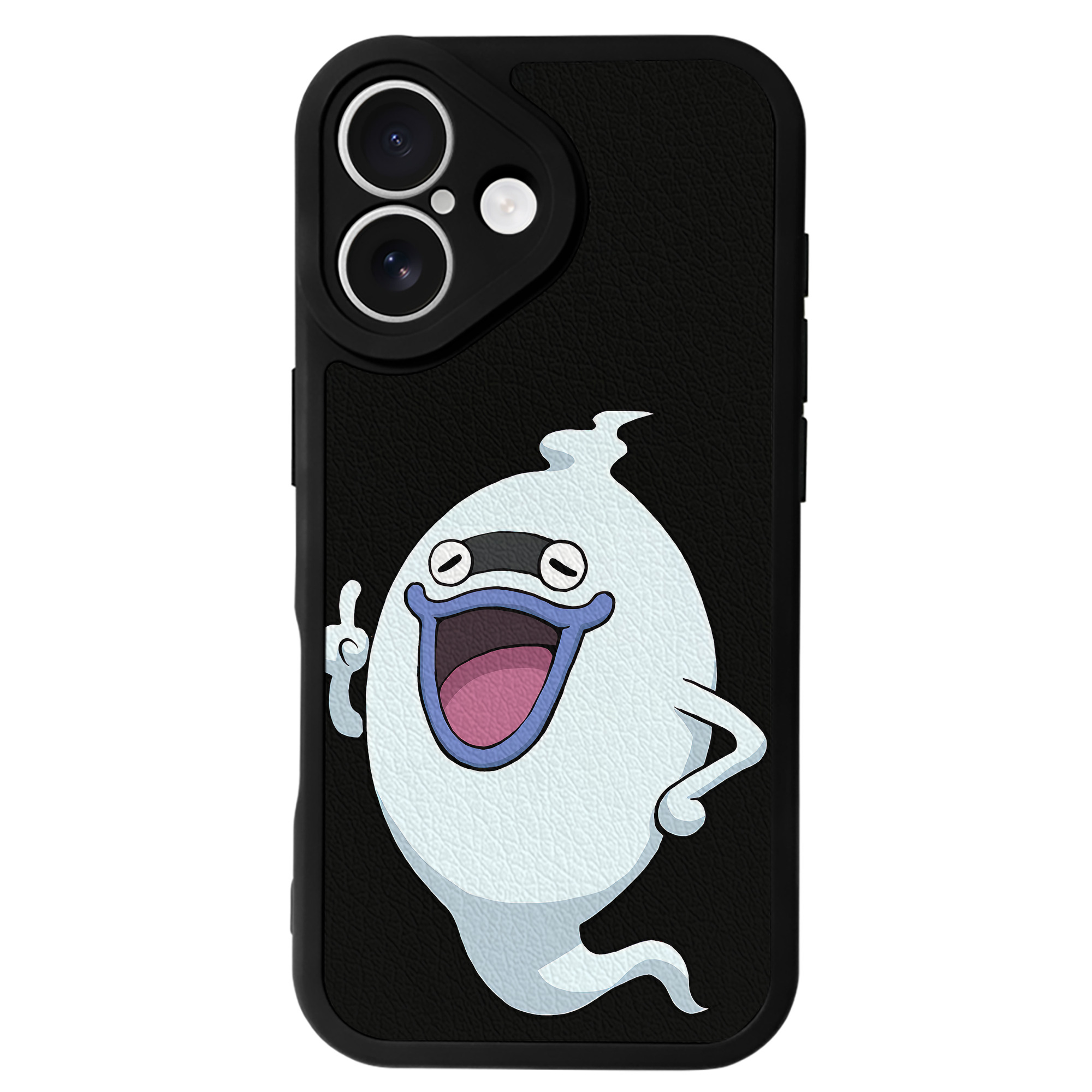 （画像用） 妖怪ウォッチ Yo-kai Watch 【iPhone 16シリーズ対応】シリコンスマホケース（レザー調） 材質：シリコン